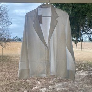 RESA PERFECT BLOUSE IN WHITE ROSE size medium